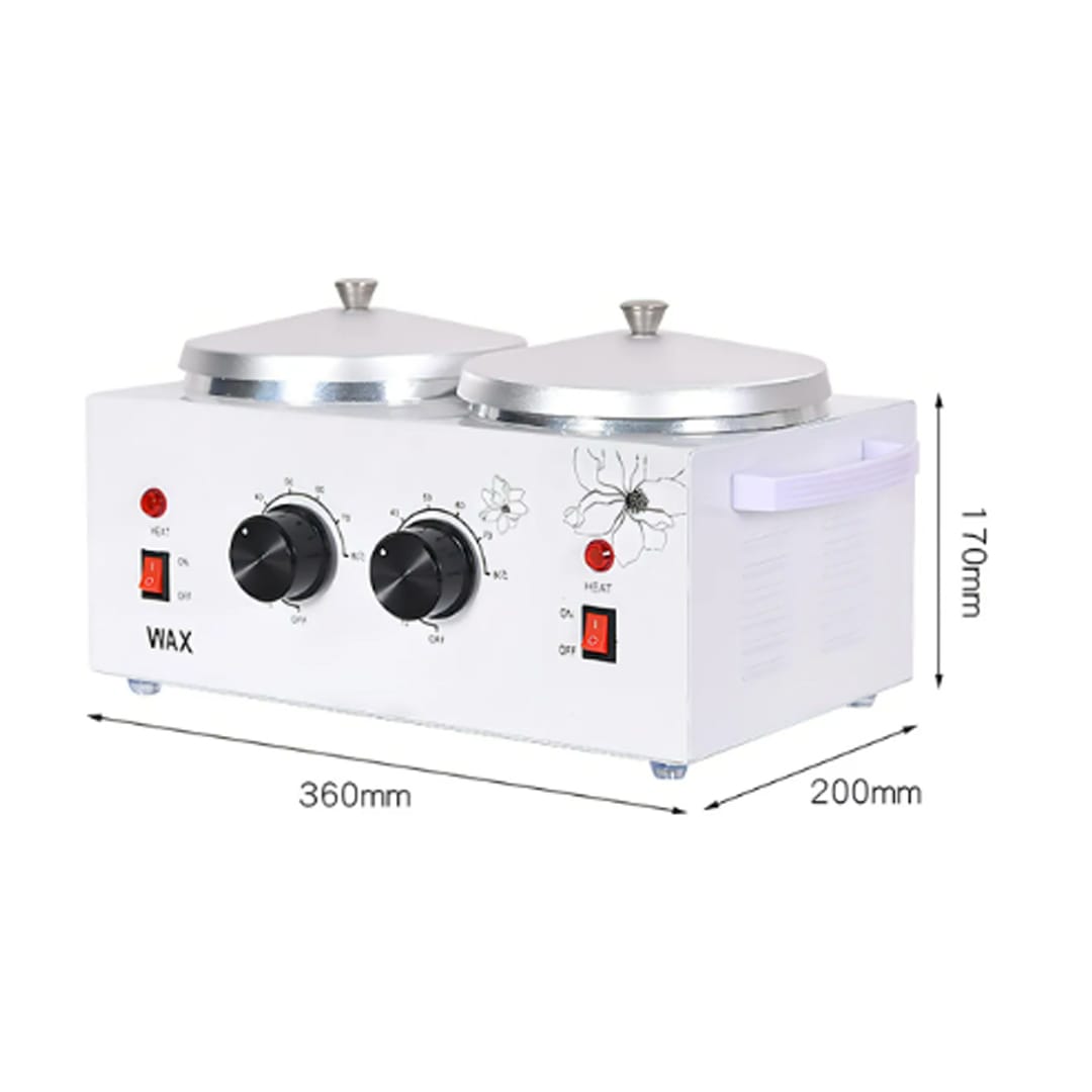 Olla de Cera Depilatoria 1 kilo Doble con filtro Mei1