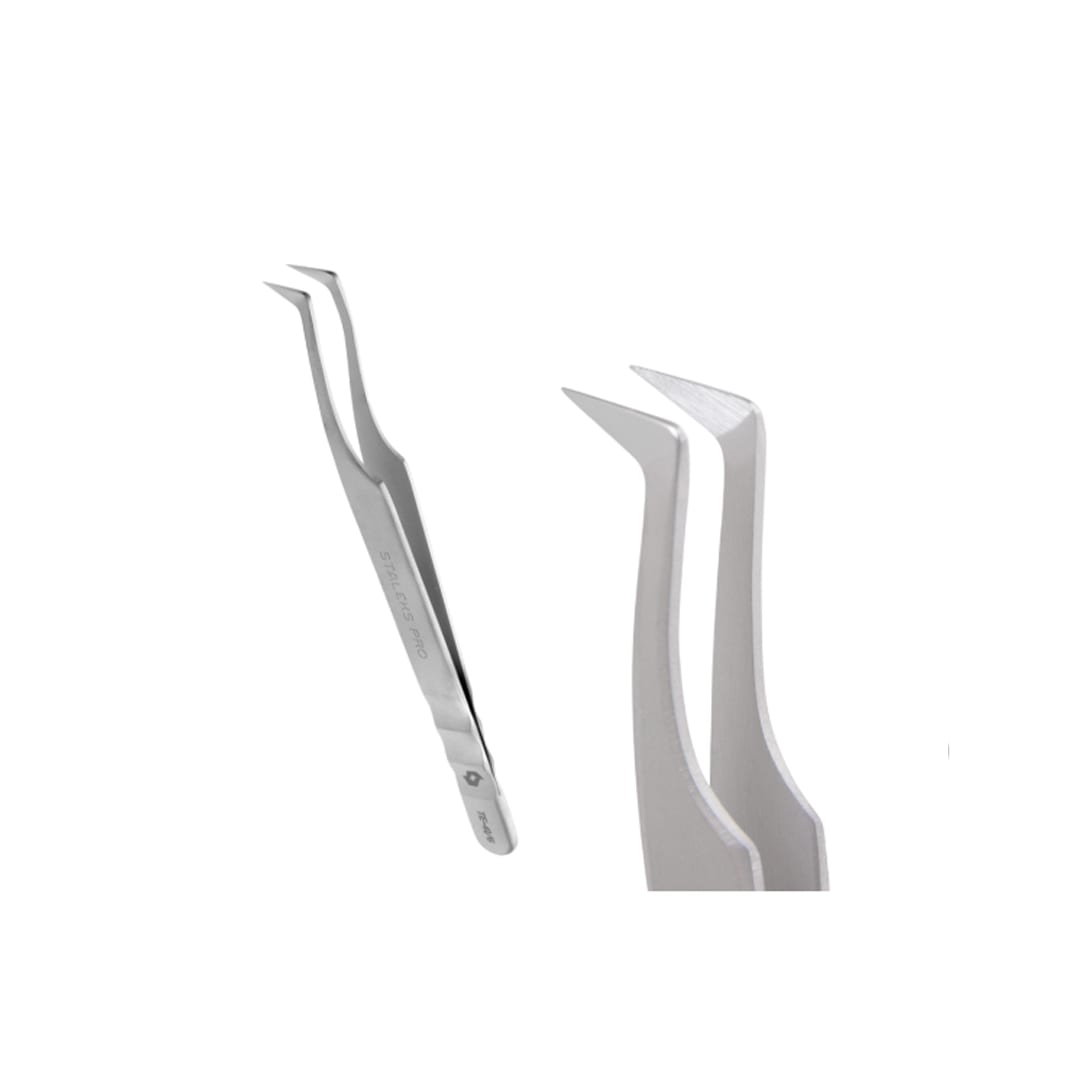 Pinza Para Extension De Pestañas Expert Staleks 41/6 Gris1