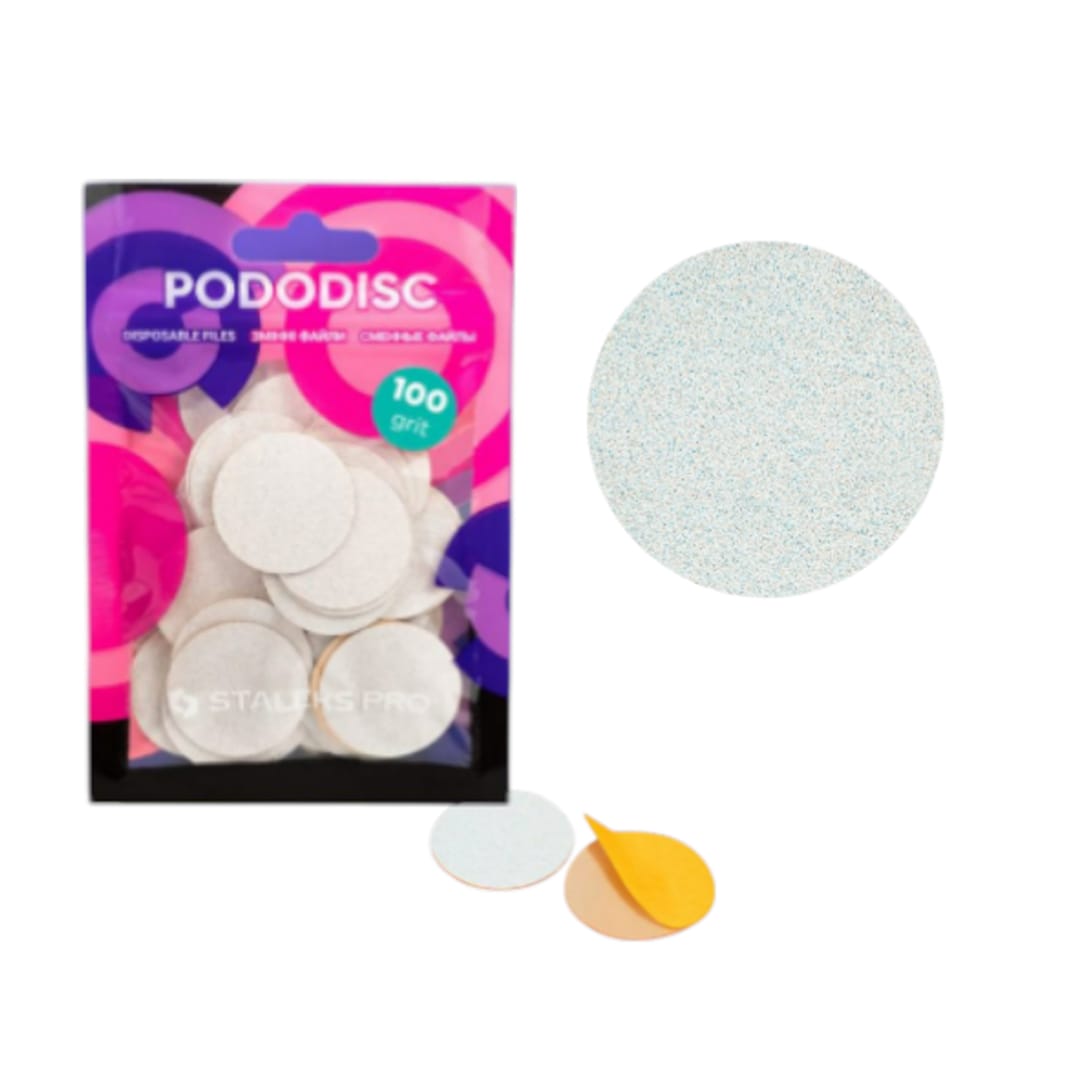 Pads Para Pododisc Staleks Pro – Talla “L” Blanco - Grit 1001