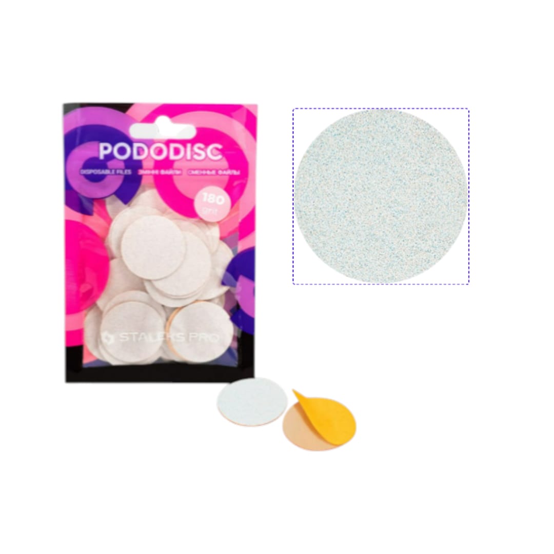 Pads Para Pododisc Staleks Pro – Talla “L” Blanco - Grit 1801