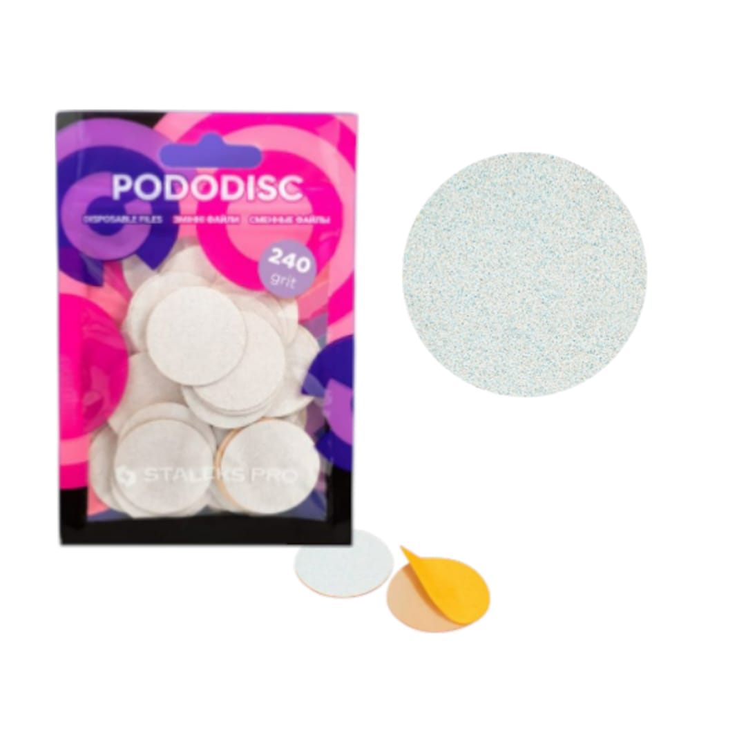 Pads Para Pododisc Staleks Pro – Talla “L” Blanco - Grit 2401
