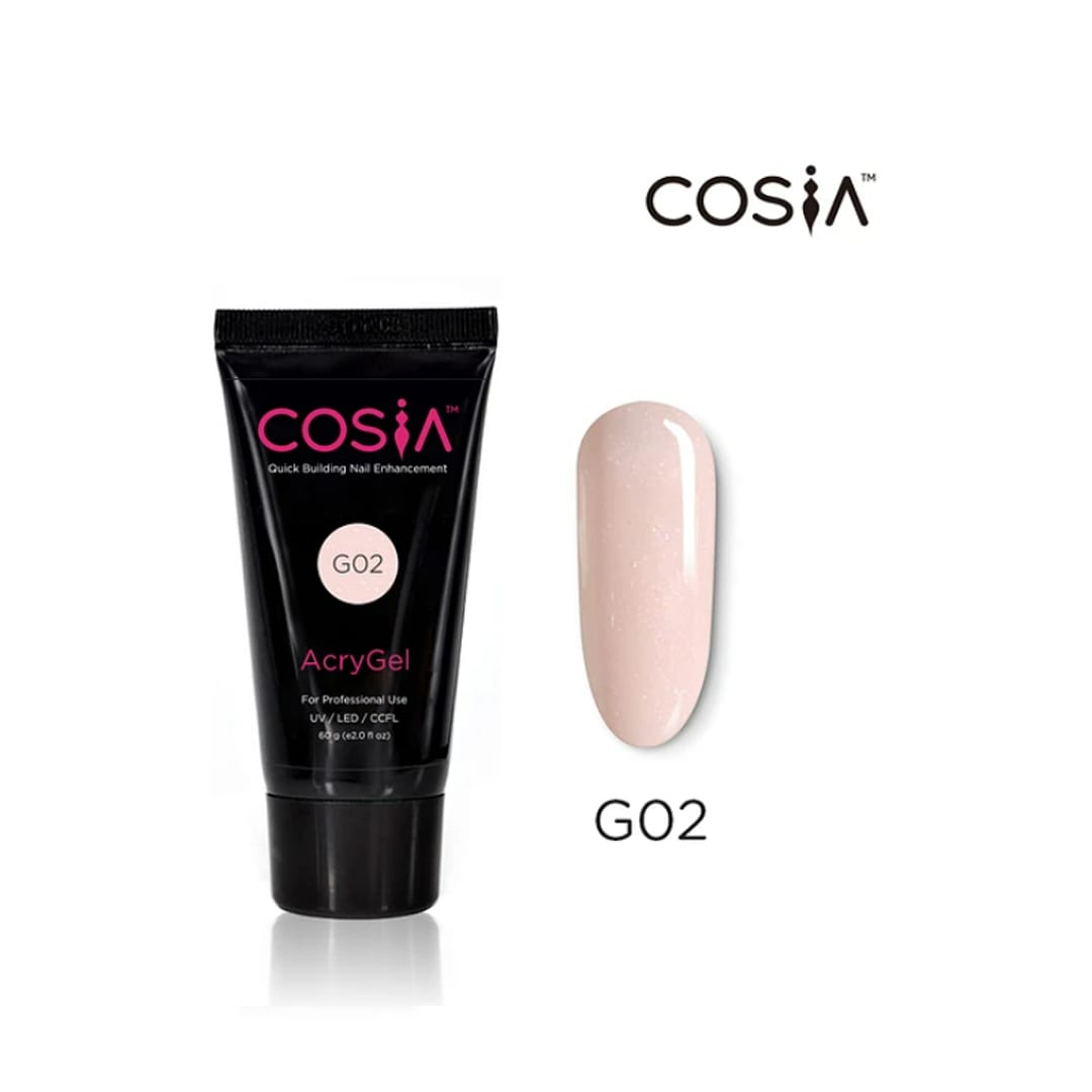 Polygel #G02 Cosia 60gr con glitter1
