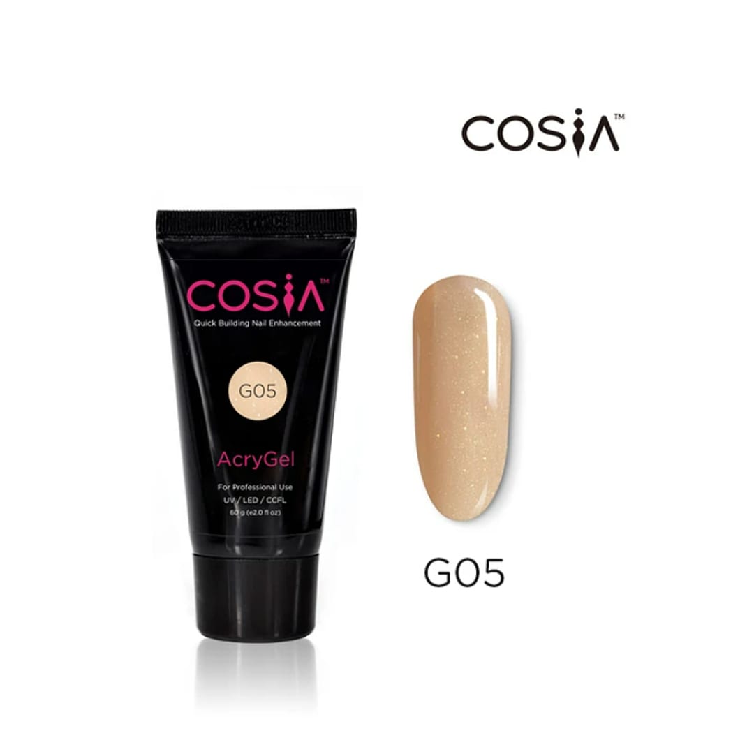 Polygel #g05 Cosia 60gr con glitter1