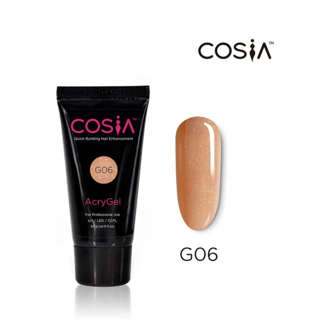 Polygel #G06 Cosia 60gr con glitter1