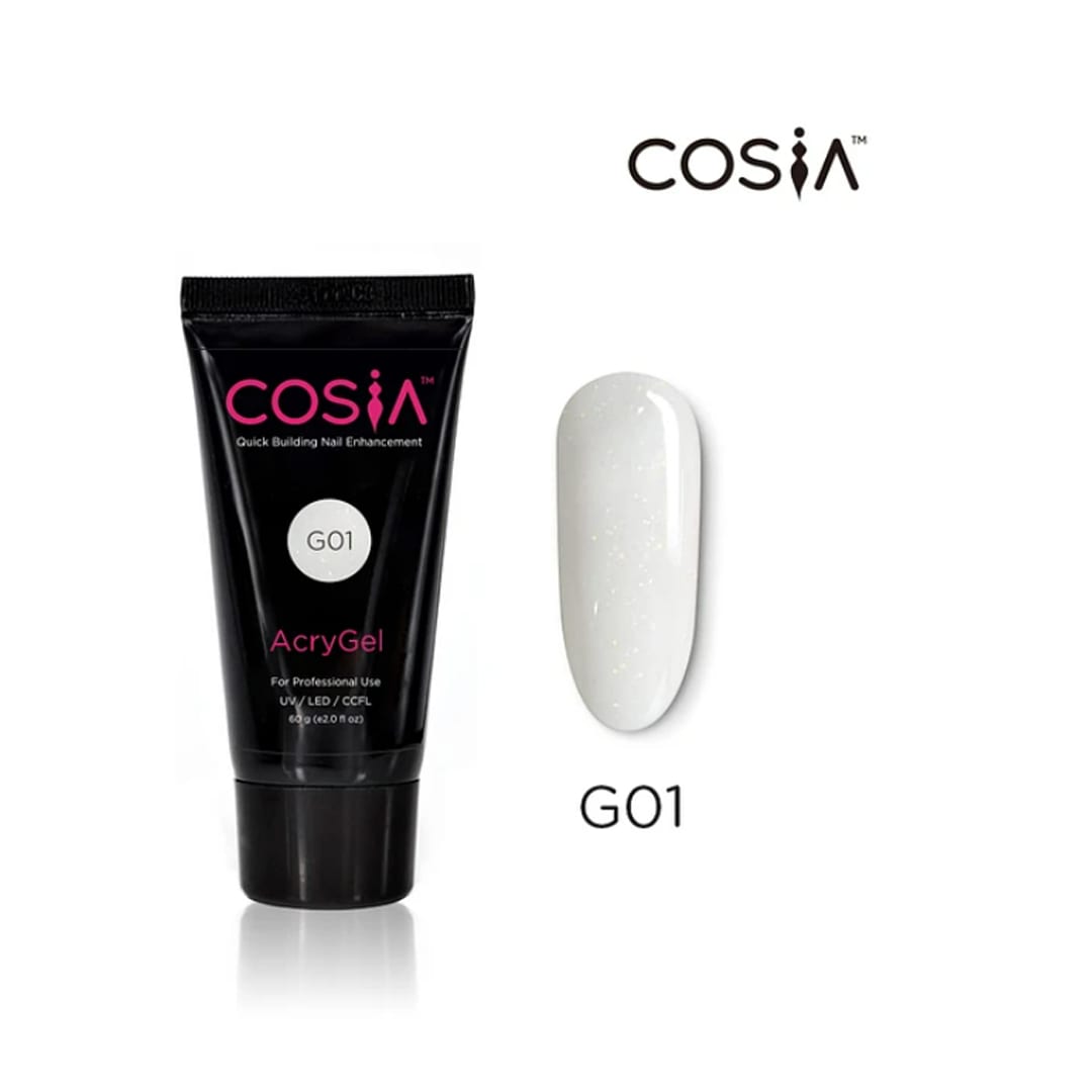 Polygel #G01 Cosia 60gr con glitter1