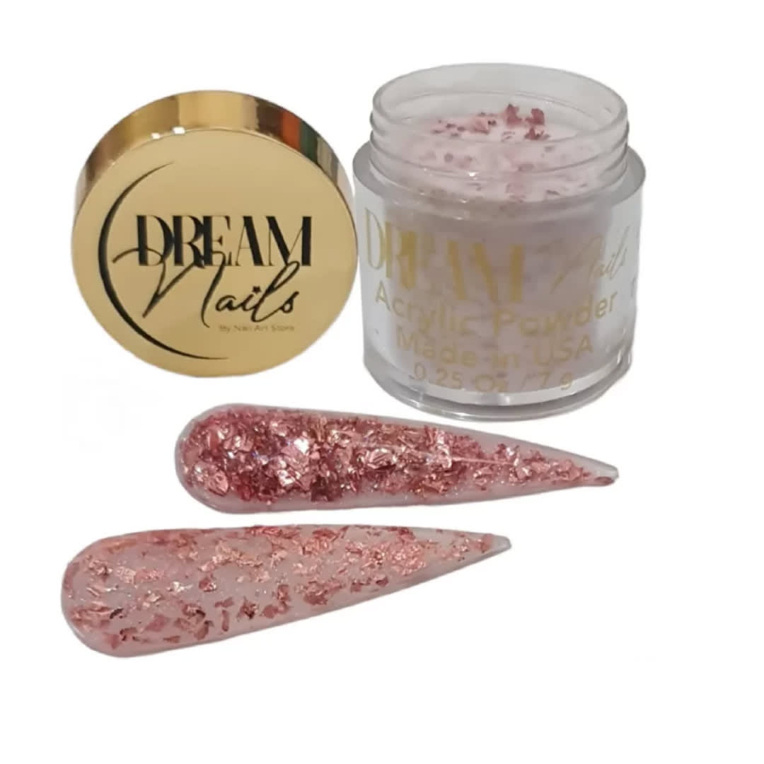 Acrilico de color Rose Broken Glass Dream Nail 7gr1