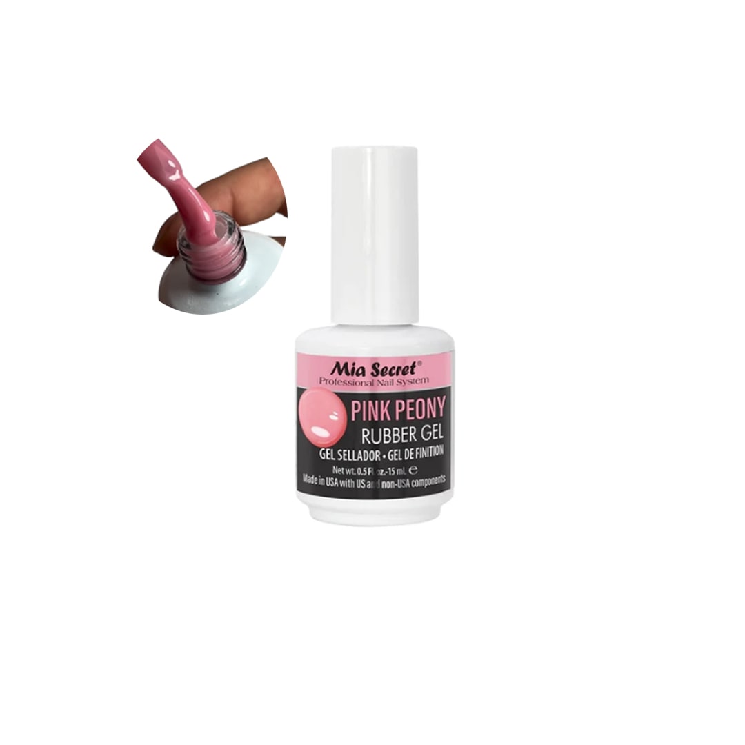 Rubber Top Gel Pink Peony 15ml Mia Secret1