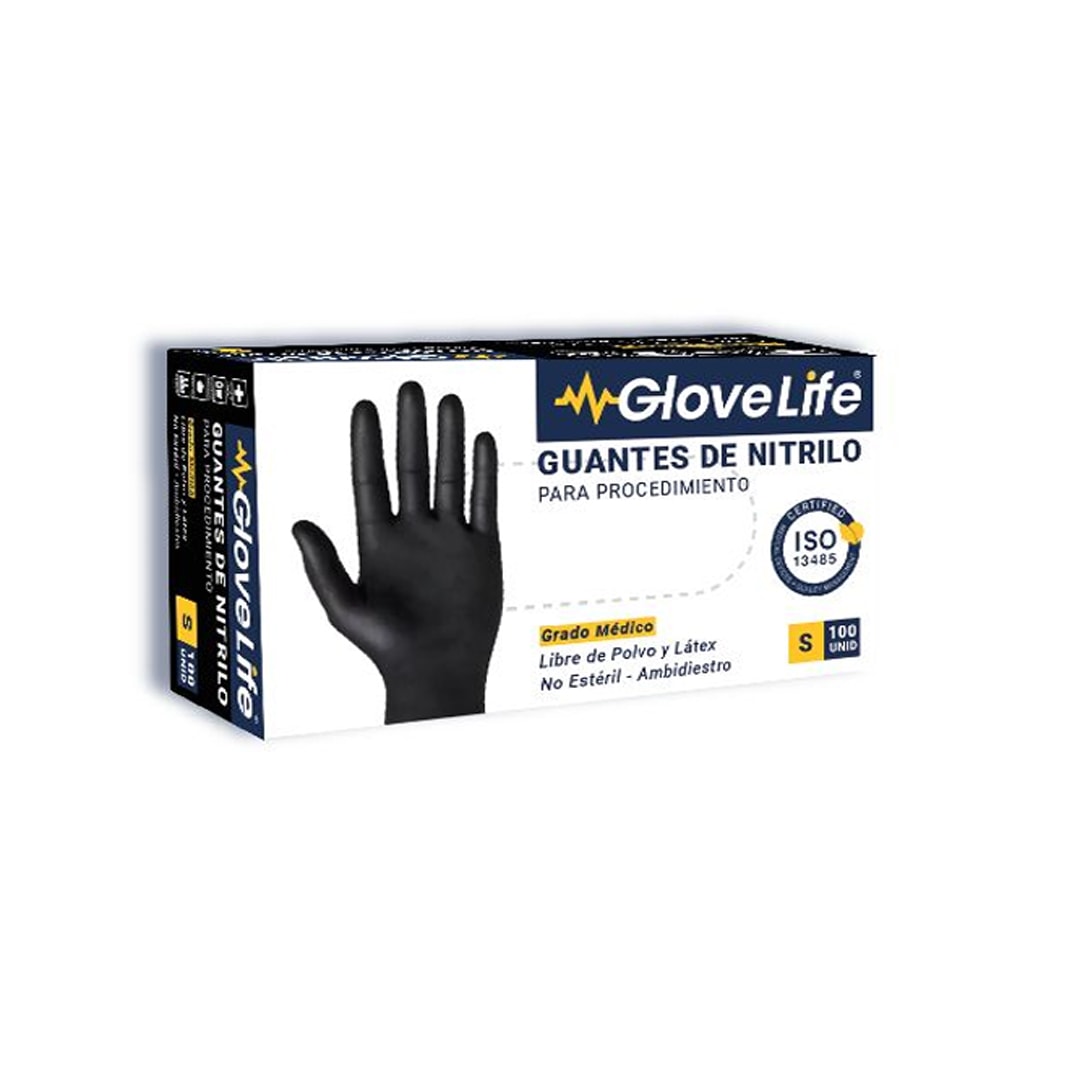 Guante de nitrilo Talla S Negro1