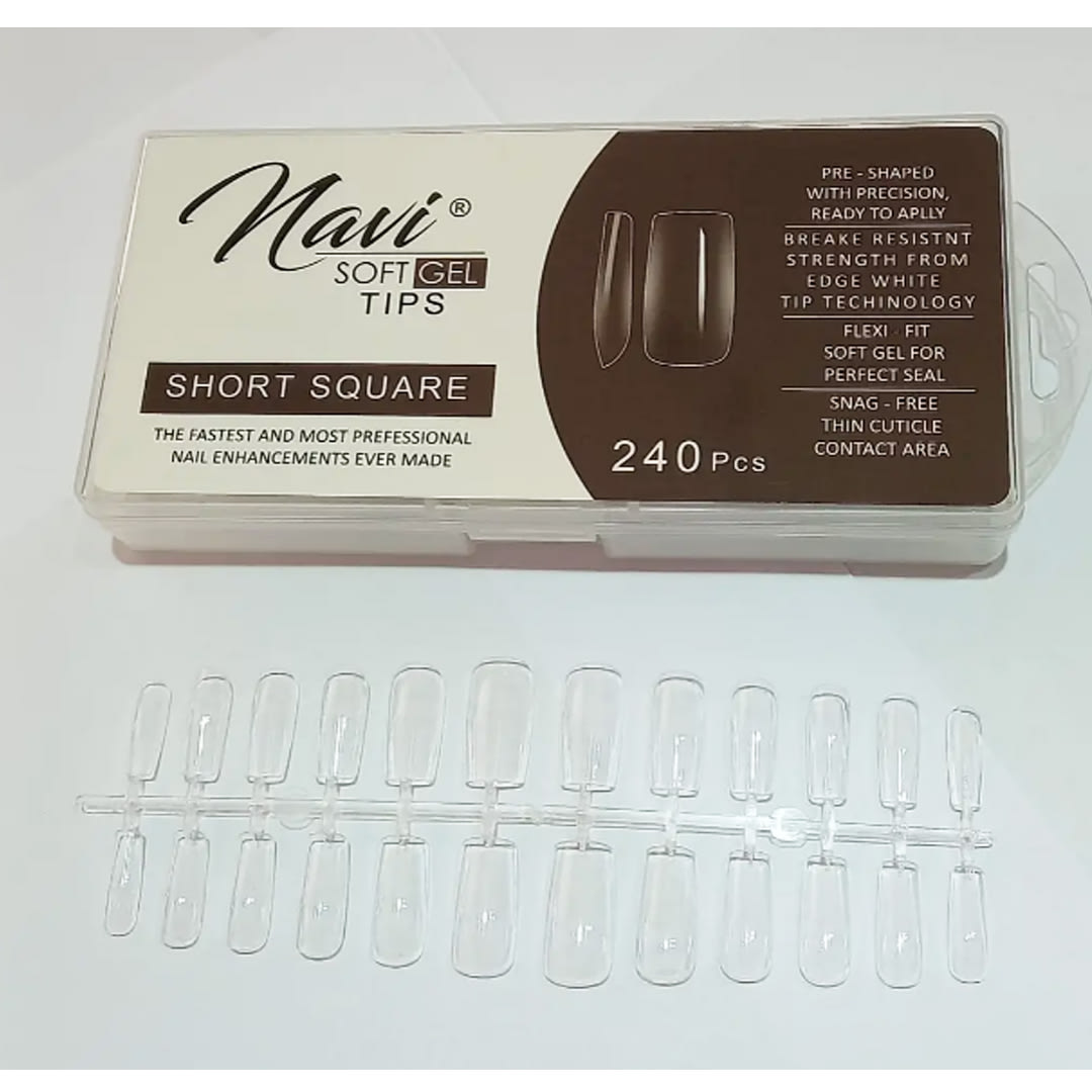 Tips Soft Gel Short Square Navi 240unid1