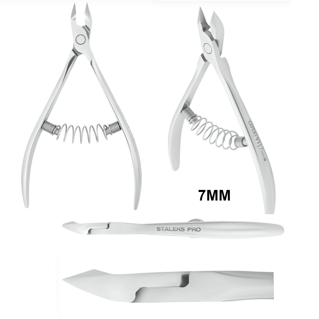 Corta Cutículas Smart 30  Staleks Pro Plateado3