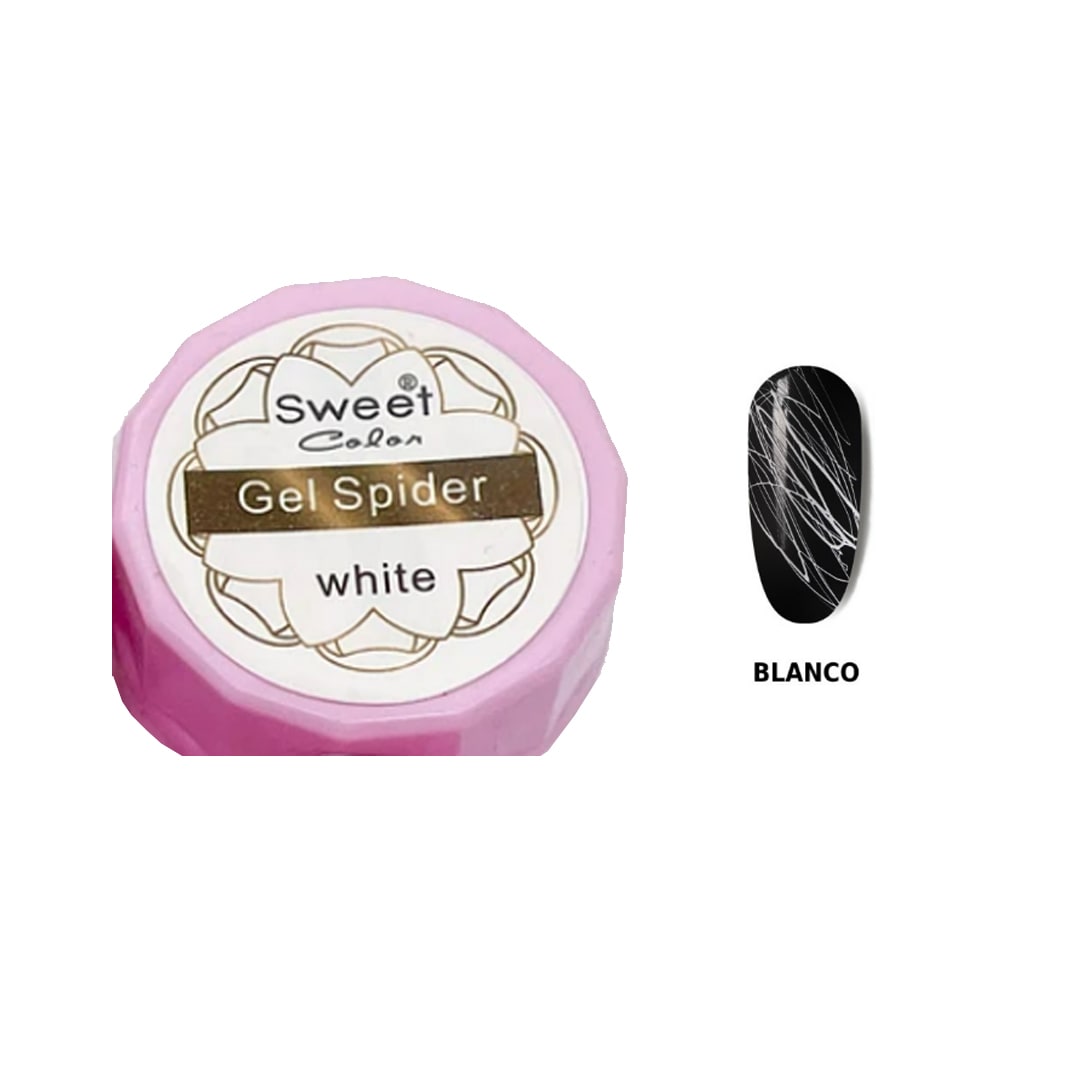Gel Paint Spider Blanco Sweet Color1