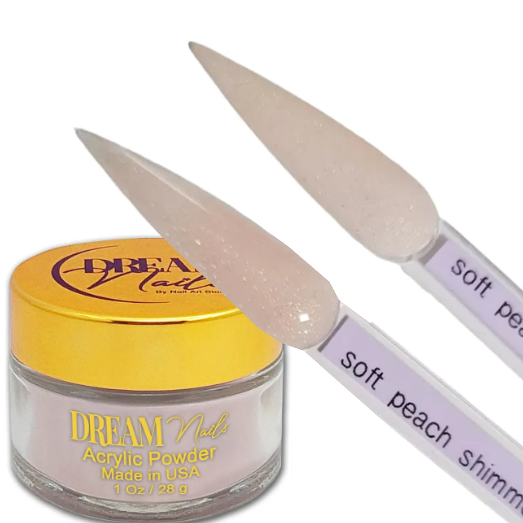 Acrilico Soft Peach Shimmer Dream Nail 28gr2