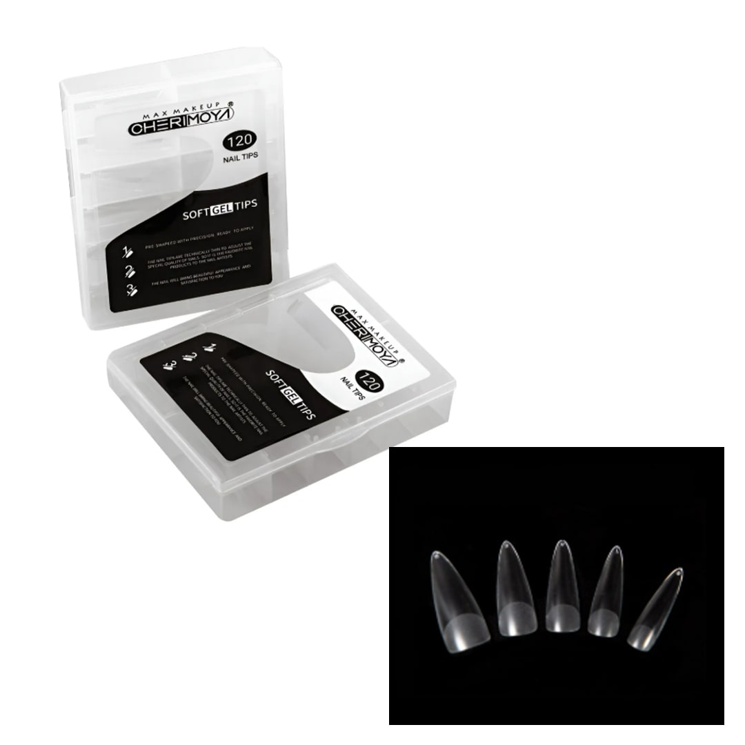 Tips Soft Gel Stiletto Cherimoya 120unid1