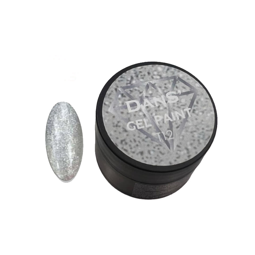 Gel Paint Plateado Dans #T12 3gr1