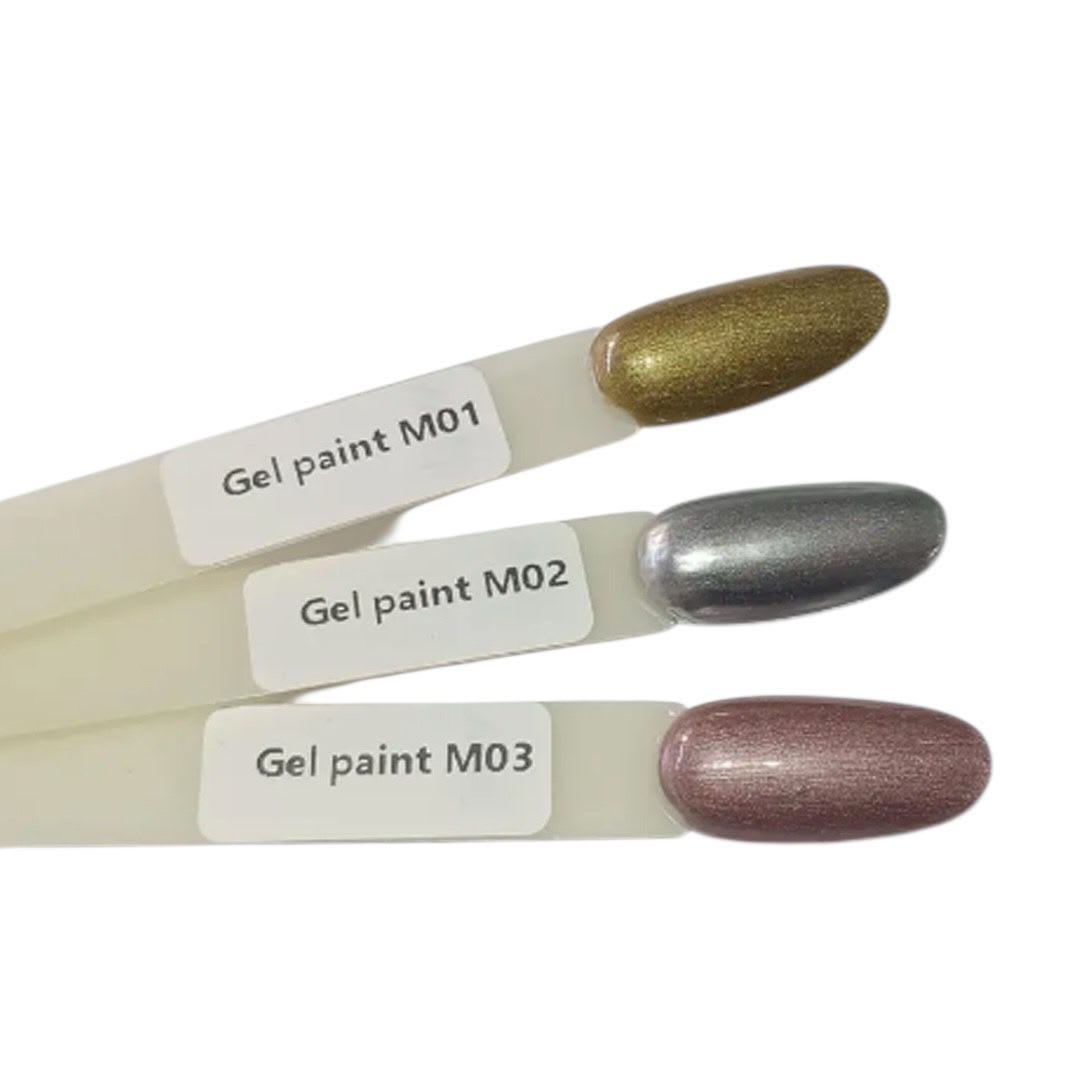 Gel Paint #M01 Metalizado Dorado Navi 5gr2