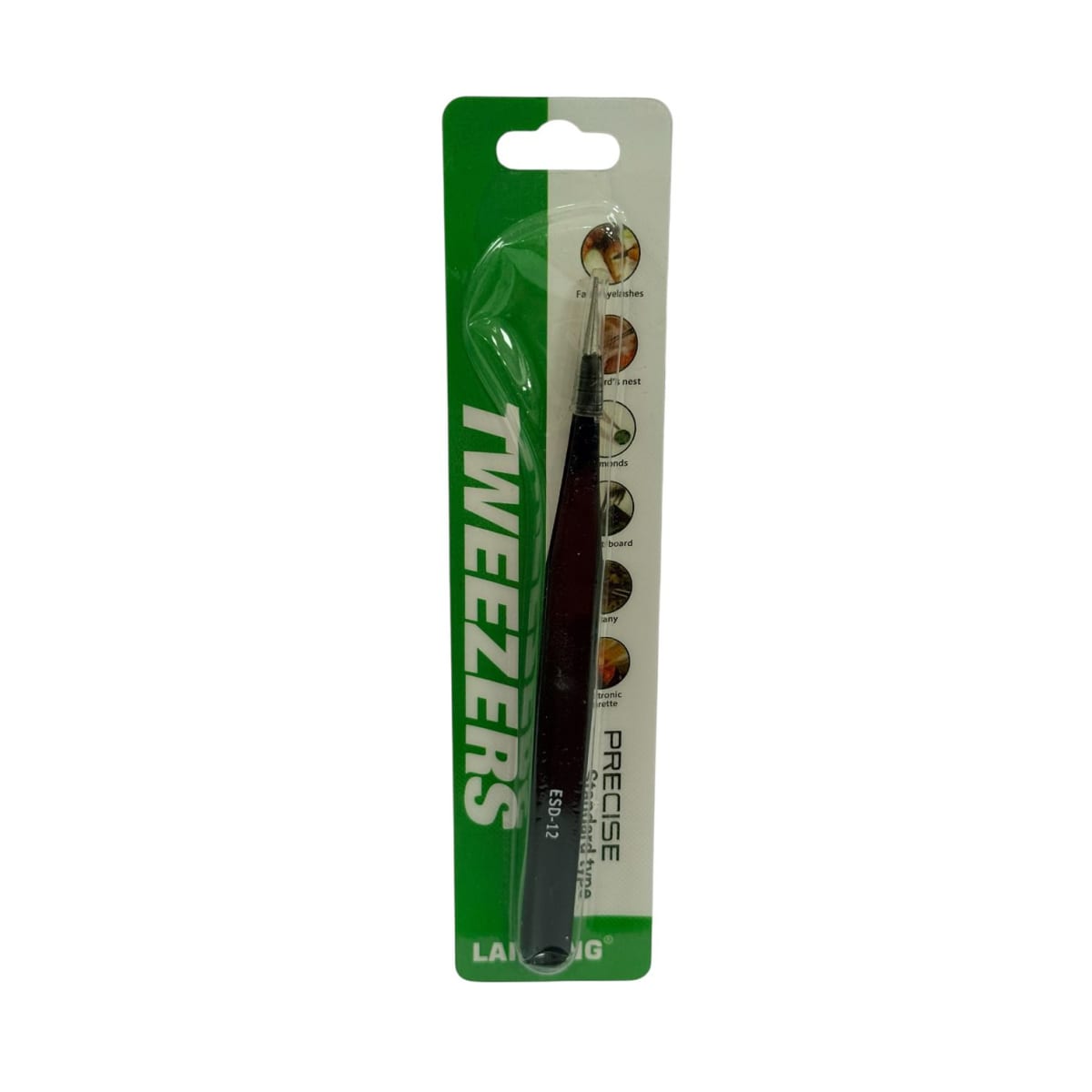 Pinza para Extension De Pestañas Recta Tweezers1