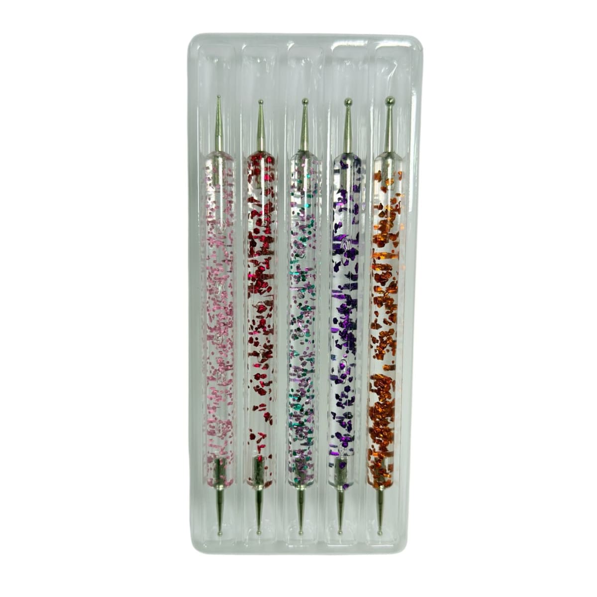 Kit de 5 punteros escarchados de colores1