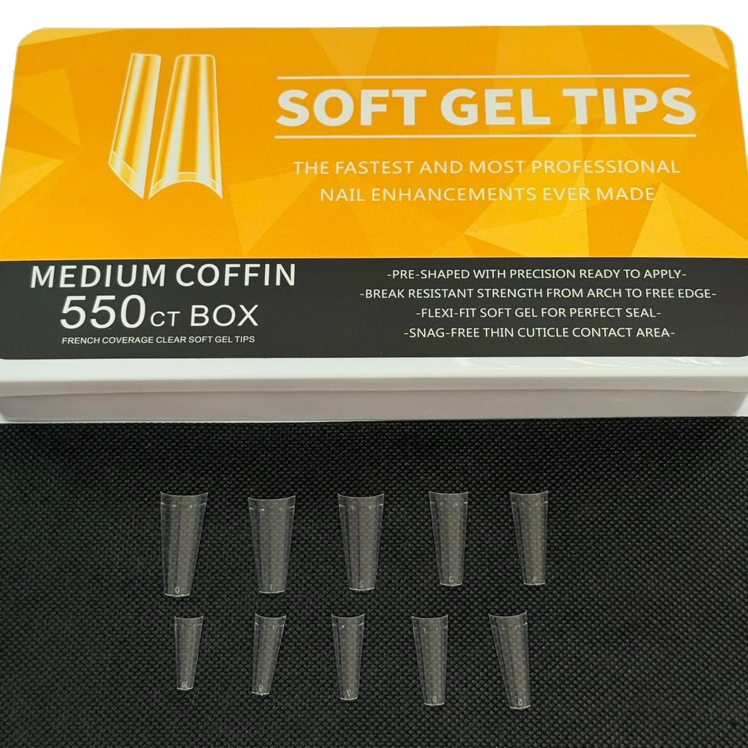 Tips Soft Medium Coffin Box 550unid1