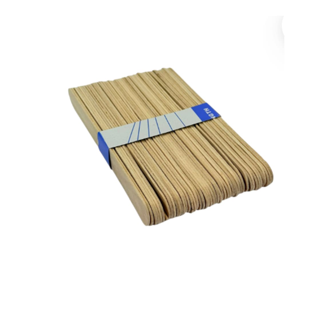 Paleta para depilacion de madera 50unid (mediana)1