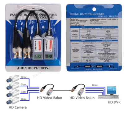 Balun Para Cctv Cam 202A 2MP