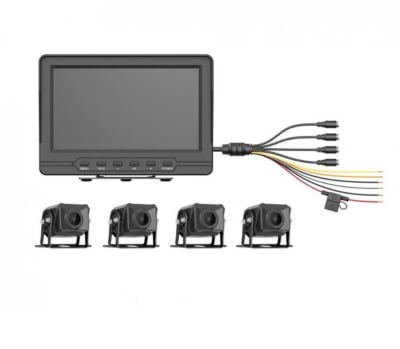 KIT DVR Movil 4Ch con Monitor y 4 Camaras 1080P Hikvision