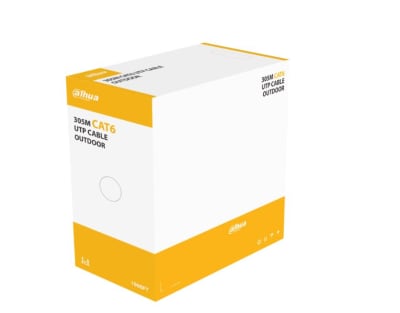 cable utp cat6 dahua EXTERIOR unifilar caja 305m 100% cobre