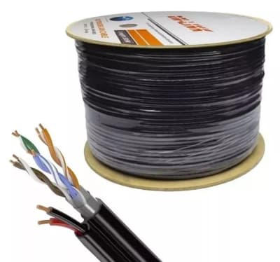 CABLE UTP EXTERIOR CAT5 CCA C/ALIMENTACION 305M