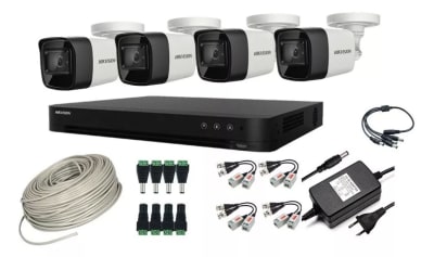 CCTV KIT HIKVISION 4 CAM 1080 LITE INSTALADOR
