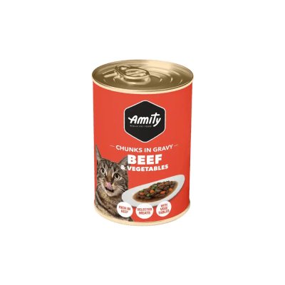 Amity Gato Lata Carne y Vegetales 415 gr