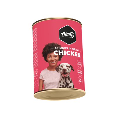 Amity Perro Lata Pollo1