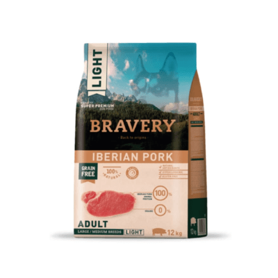 Bravery Perro Adulto Iberian Pork Light 12 Kg