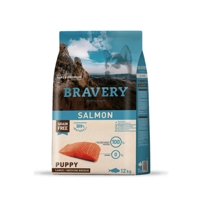 Bravery Perro Cachorro Salmon 12 Kg