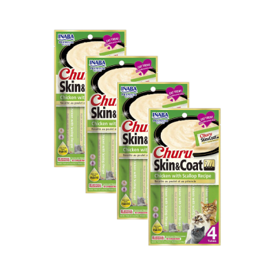 Churu Gato Skin Pollo Ostion 56 gr 4x31