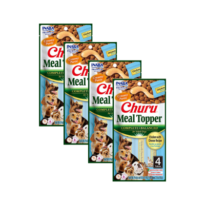 Churu Perro Meal Topper Pollo Queso 56 gr 4x3