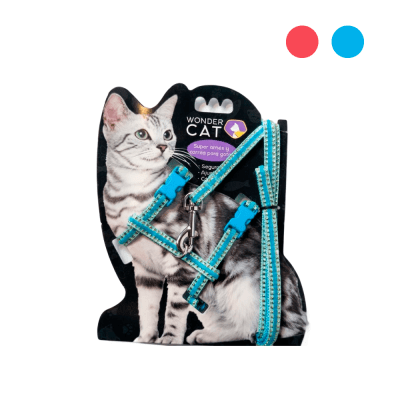 Correa Arnes Gato Mix Colores Brillantes
