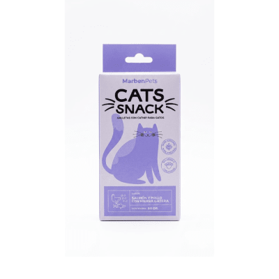 Galletas Gato Salmon Pollo Catnip 80 gr