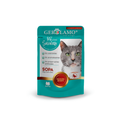 Gerolamo Salvatore Gato Sopa Adulto Pato 80 gr