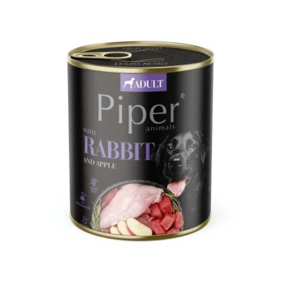 Lata Piper Perro Conejo 800 gr