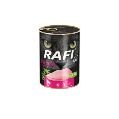 Lata Rafi Gato Pavo 400 gr1