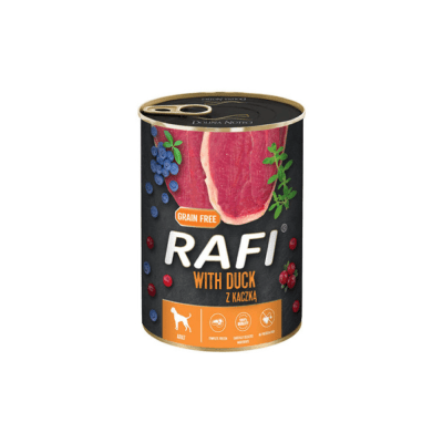 Lata Rafi Perro Pato y Arandanos 800 gr