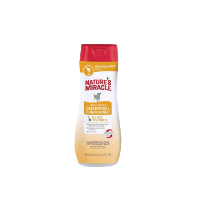 Natures Miracle Shampoo Acondicionador Odor Control miel 473 ml