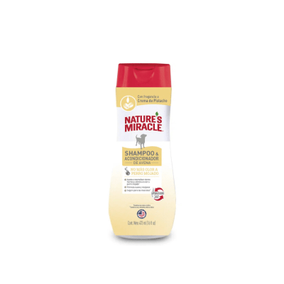 Natures Miracle Shampoo Acondicionador Avena Pistacho 473 ml