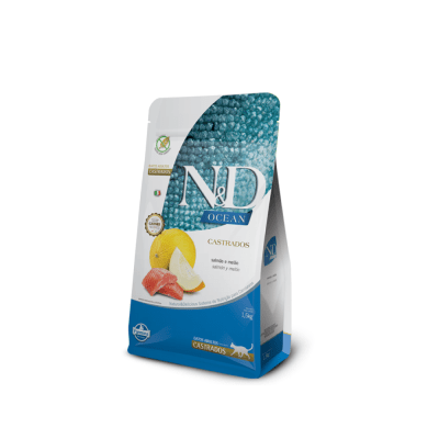 N&D Gato Castrado Salmon Melon2
