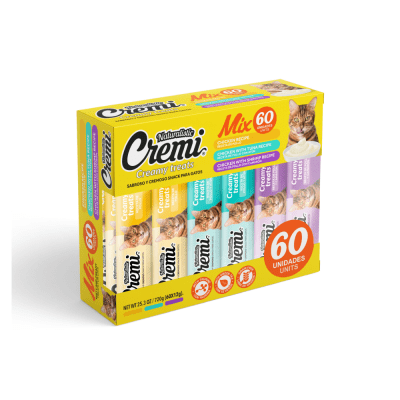 Naturalistic Cremi Box Gato Mix Pollo 720 gr (60 Unid)1