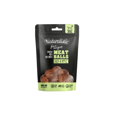 Naturalistic Perro Meatballs Pato y Manzana 100 Gr1