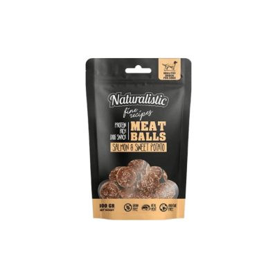 Naturalistic Perro Meatballs Salmon y Camote 100 Gr1