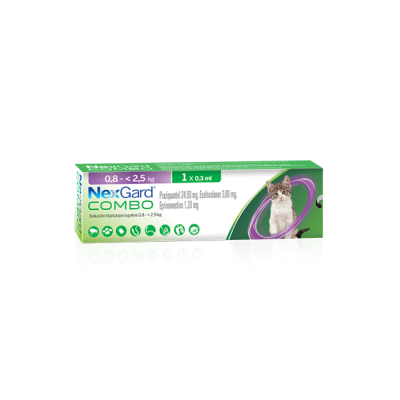 Nexgard Combo Gato 0,8-2,5 Kg1