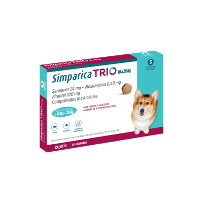 Simparica TRIO 10 - 20 kg (3 comp)1