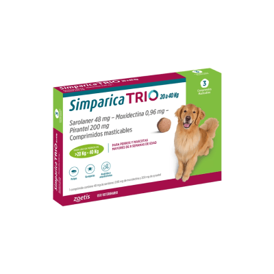 Simparica TRIO 20 - 40 kg (3 comp)