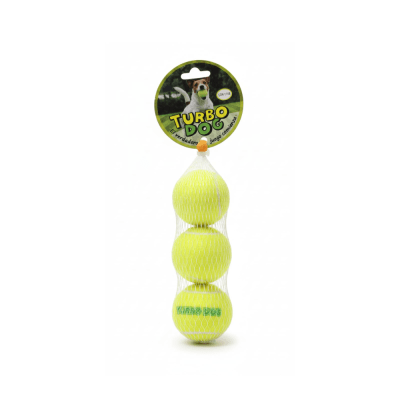 Turbodog 3 Pelotas de Tenis con Sonido 4 cm